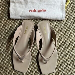 CULT GAIA SANDALS! Nude Size 38 (8-Run large) paid $300. EUC! $60 OBO
